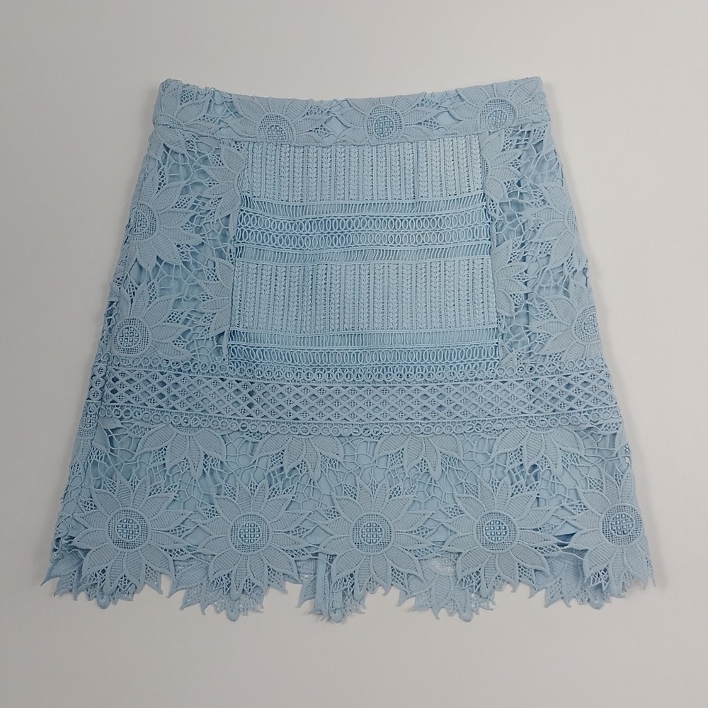 Topshop Cutwork Flower Lace Skirt